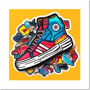fullcolor of sneakers Posters and Art